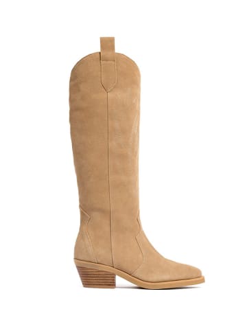 loft37 Leren laarzen beige