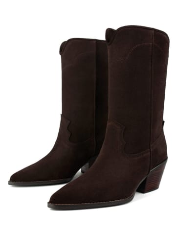 loft37 Leren cowboyboots "Rock Me Slow" bruin