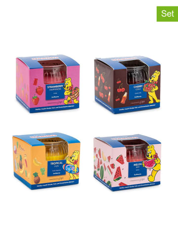 Haribo 4-delige set: geurkaarsen "Haribo" meerkleurig - 4x 85 g