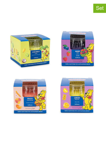 Haribo 4-delige set: geurkaarsen "Haribo" meerkleurig - 4x 85 g
