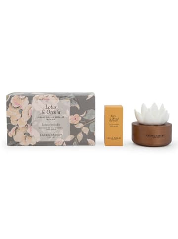 Laura Ashley 2-delige set: geurbloem en geurolie ''Laura Ashley - Lotus & Orchid'' - 10 ml