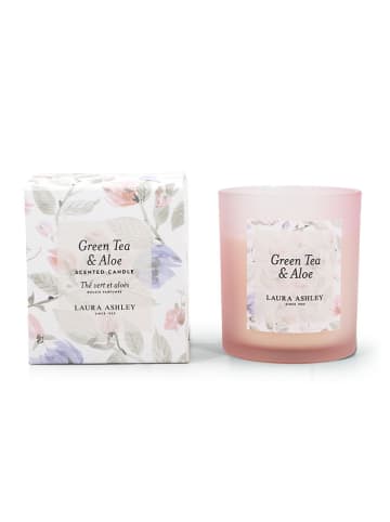 Laura Ashley Duftkerze ''Laura Ashley - Green Tea & Aloe'' in Rosa - 200 g