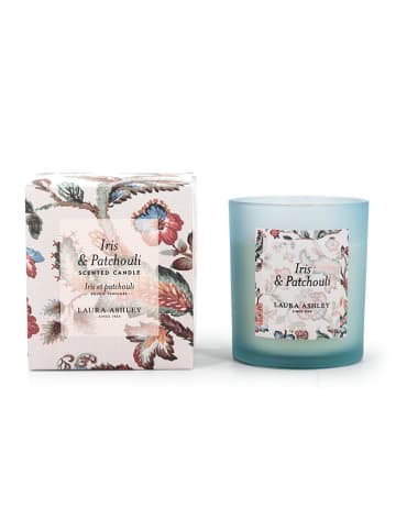 Laura Ashley Duftkerze ''Laura Ashley - Iris & Patchouli'' in Hellblau - 200 g