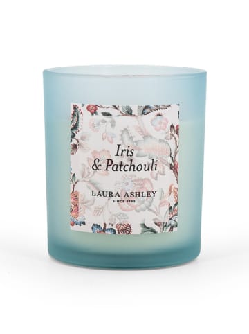 Laura Ashley Duftkerze ''Laura Ashley - Iris & Patchouli'' in Hellblau - 200 g