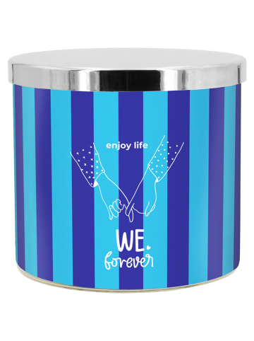 Mad Candle Geurkaars "We forever" blauw/lichtblauw - 400 g