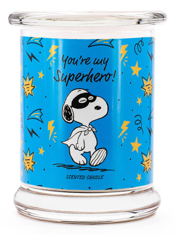 Peanuts Geurkaars "Peanuts You're my superhero" blauw - 250 g