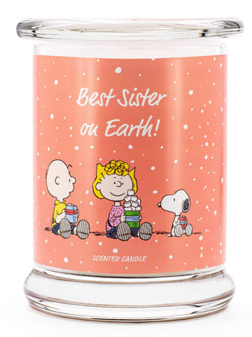 Peanuts Geurkaars "Peanuts Best Sister on Earth" oranje - 250 g