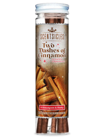 Scentsicles Christbaum-Duftstäbchen ''Scentsicles - Two Dashes Cinnamon'' - 6 Stück