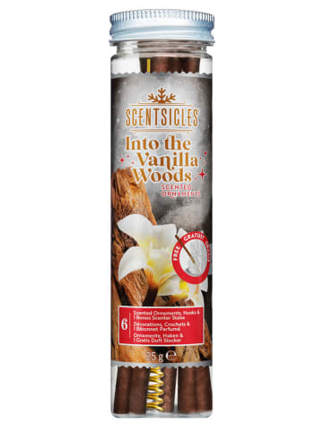 Scentsicles Christbaum-Duftstäbchen ''Scentsicles - Vanilla Woods'' - 6 Stück