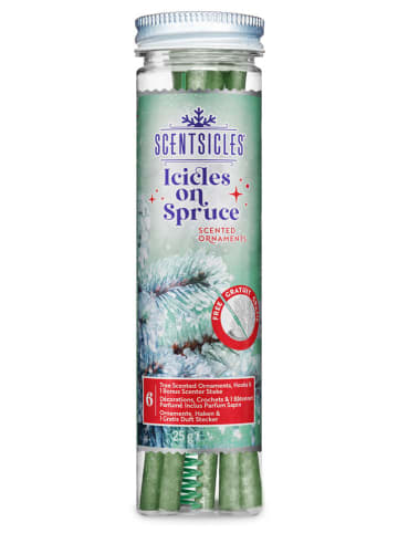 Scentsicles Kerstboom-geurstokjes "Scentsicles - Icicles on Spruce'' - 6 stuks