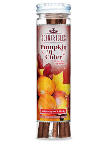Scentsicles Kerstboom-geurstokjes "Scentsicles - Pumpkin 'n Cider'' - 6 stuks