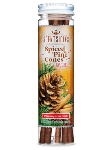 Scentsicles Kerstboom-geurstokjes "Scentsicles - Spiced Pine Cones'' - 6 stuks