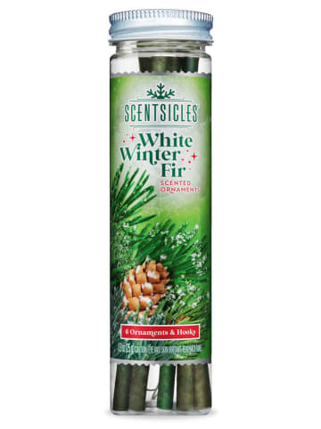 Scentsicles Kerstboom-geurstokjes "Scentsicles - White Winter Fir'' - 6 stuks