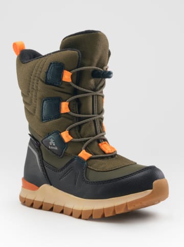 Kamik Kozaki zimowe "Bouncer2" w kolorze oliwkowym