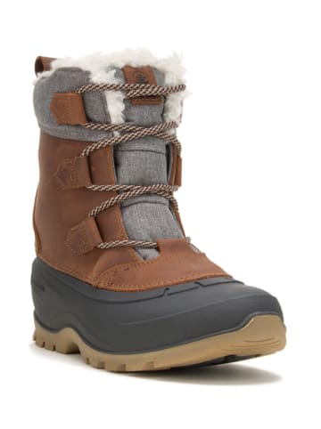 Kamik Leren winterlaarzen "Snowgemlo" bruin
