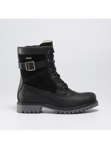 Kamik Leder-Winterstiefel "Roguemid" in Schwarz