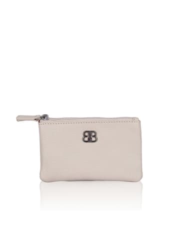 Bellicci Leder-Geldbörse "Camber" in Creme - (B)11 x (H)7 x (T)2 cm