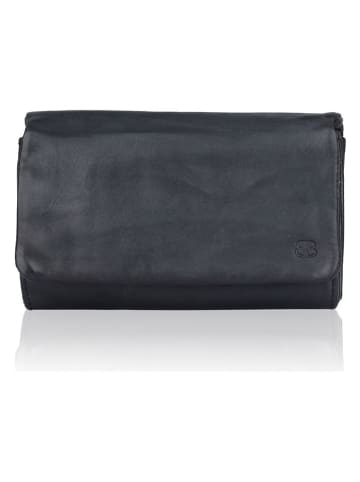 Bellicci Leder-Geldbörse "Cher" in Schwarz - (B)16 x (H)10,5 x (T)4 cm