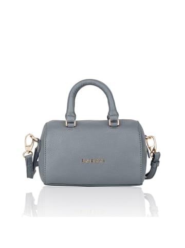 Bellicci Leder-Henkeltasche "Cara" in Hellblau - (B)18 x (H)14 x (T)7 cm