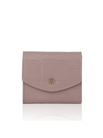 Bellicci Leder-Geldbörse "Venus" in Lila - (B)10 x (H)9 x (T)2 cm