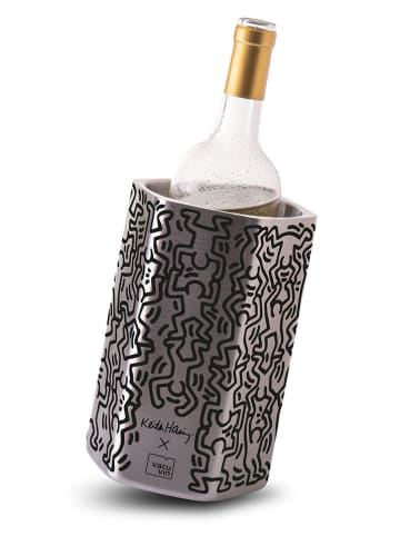 Vacu Vin Wijnkoeler "Hive" zilverkleurig - (B)15,4 x (H)21,5 x (D)12,2 cm