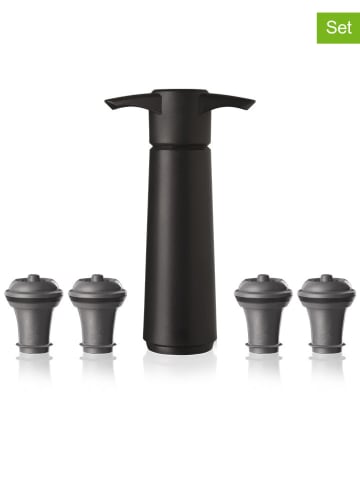 Vacu Vin 5-delige wijnpompset zwart