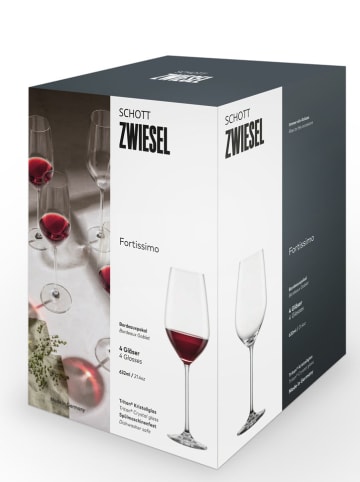 Schott Zwiesel Kieliszki (4 szt.) "Fortissimo" do czerwonego wina - 632 ml
