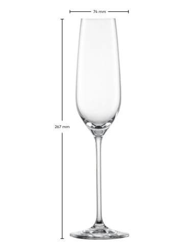 Schott Zwiesel Kieliszki (4 szt.) "Fortissimo" do szampana  - 240 ml