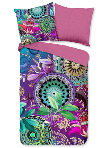 Hip Satin-Bettwäsche-Set "Raeni" in Bunt