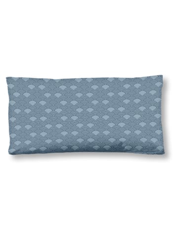 Hip Satin-Kissenbezug "Asher" in Blau