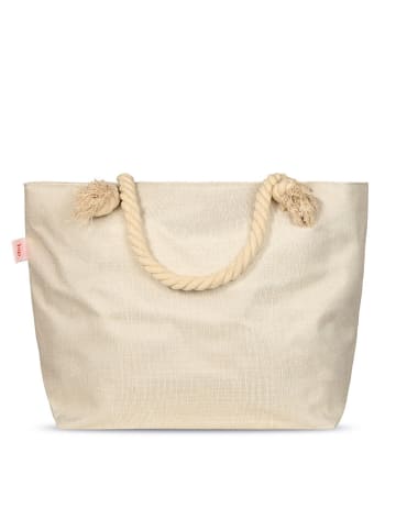 Hip Strandtas "Eldisa" lichtroze/mintgroen - (B)60 x (H)43 cm