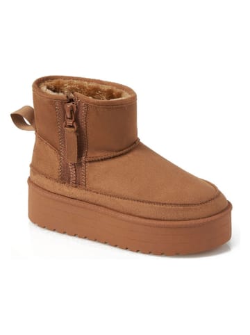 C'M Winterboots lichtbruin