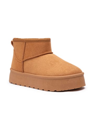 Foreverfolie Winterboots in Hellbraun