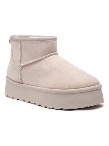 Foreverfolie Winterboots in Beige