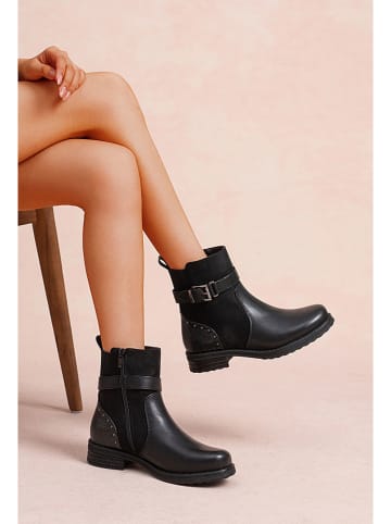 Foreverfolie Boots in Schwarz