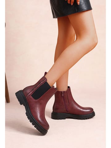 Foreverfolie Chelseaboots bordeaux
