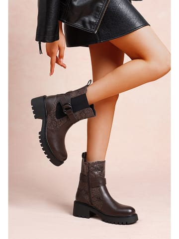 Foreverfolie Boots in Braun