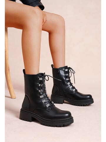 Foreverfolie Boots in Schwarz