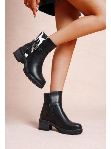 Foreverfolie Stiefeletten in Schwarz