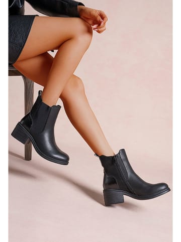 Foreverfolie Chelsea-Boots in Schwarz