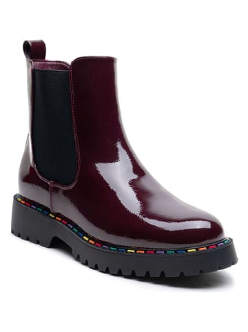 Foreverfolie Chelsea-Boots in Bordeaux