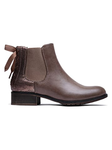 Foreverfolie Chelsea-Boots in Braun