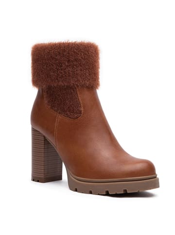 Foreverfolie Stiefeletten in Hellbraun