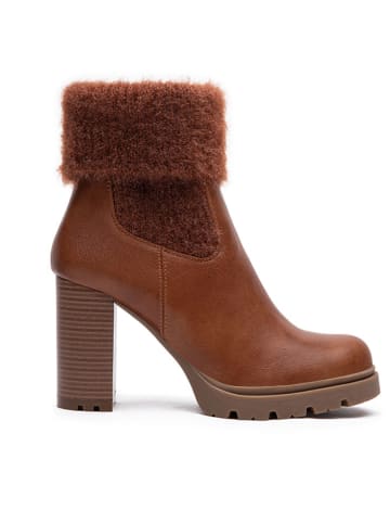 Foreverfolie Stiefeletten in Hellbraun