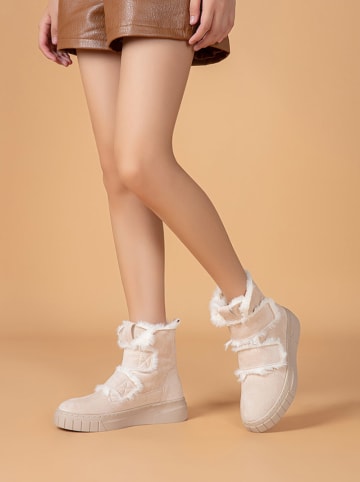 Foreverfolie Winterstiefel in Beige