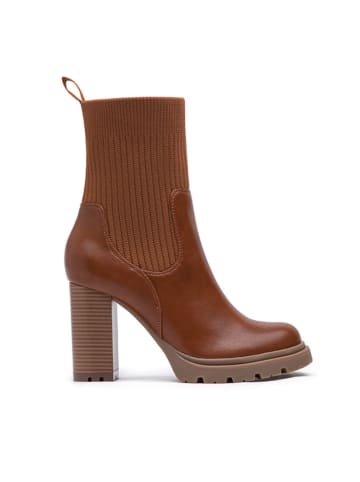 Foreverfolie Stiefeletten in Hellbraun