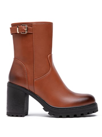 Foreverfolie Stiefeletten in Hellbraun