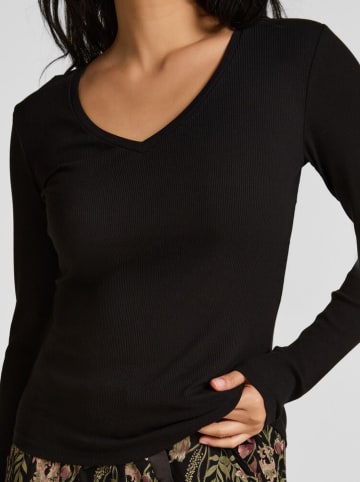 Hunkemöller Pyjama-Oberteil in Schwarz