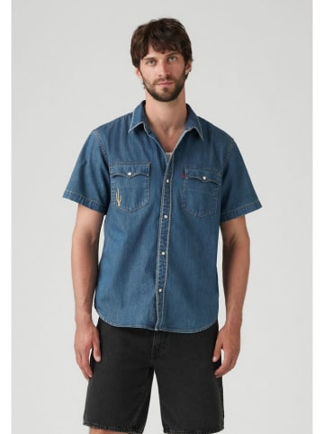 Levi's Jeans-Hemd in Blau/ Orange