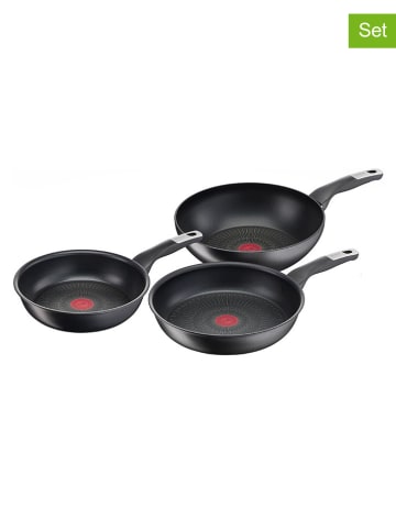 Tefal 3-delige pannenset "Ultimate" zwart